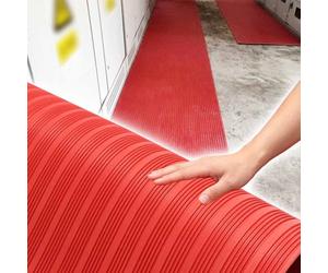 Tapis Caoutchouc Antidérapant Tapis Isolant en Caoutchouc de 6 mm D'épaisseur, Revêtement de Sol en Caoutchouc pour Haute Tension, Dalle de Sol Diélectrique Antidérapante(0.8x3.6 m (2.6x11.8 ft))