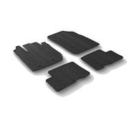 LAMPA 24569 Tapis de sol Caoutchouc noir Avant et Arrière Compatible avec DACIA Duster II