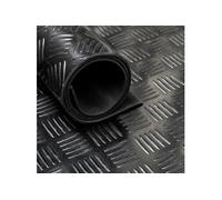 Tapis caoutchouc larmé type checker 3 mm - largeur 160 cm (par mètre linéaire)