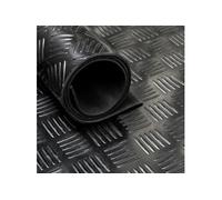 Tapis caoutchouc larmé type checker 3 mm - Largeur 60,5 cm