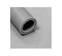 Tapis caoutchouc strié 3 mm gris - Largeur 100 cm - Inodore