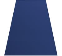 Tapis caoutchouté RUMBA 1380 couleur unie bleu marine saphir 200x600 cm