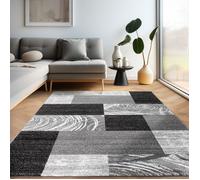 Tapis - CARPETTEX - Moderne - Design abstrait - Poil court - Noir - 280x370 cm