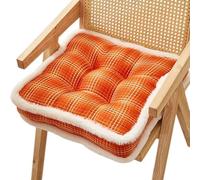 Tapis Carré Coussins de Chaise, Couleur Unie, Tissu Épais Et Tufté, Idéal pour La Cuisine, Le Salon Et La Chambre. Dimensions : 45 X 45 cm/Lot de 4