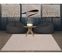 Tapis carré extérieur - Tapis Lisse - Tapis de terrasse - Tapis de Cuisine - Tapis Long Couloir - Tapis de Salon - Tapis d'entrée - Tapis 100 x 100 cm