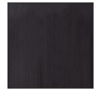 Tapis carré marron foncé 100x100 cm bambou