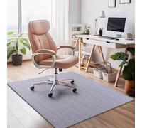 Tapis Chaise De Bureau, 90 X 120cm Antidérapant ProtectionTapis Sol, Protège Parquet roulettes for Sols Durs, Fauteuil(Light Grey,120 * 160cm)