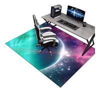 Tapis Chaise de Bureau Gaming, Tapis de Sol pour Fauteuil, Tapis de Sous-Chaise de Bureau, Antidérapant Tapis Protection Sol Chaise Bureau, Tapis de Sol pour Bureau Plancher de Bois 180 x 200 cm