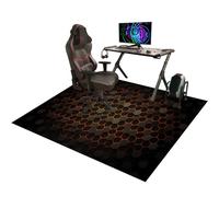 Tapis Chaise de Bureau Gaming, Tapis Protection Sol Chaise Bureau, Tapis de Sol Gamer, Tapis de Sol pour Fauteuil, Tapis de Sol Bureau Tissu, Tapis Antidérapant Sous Chaise de Bureau 100 x 140 cm