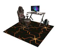 Tapis Chaise de Bureau Gaming, Tapis Protection Sol Chaise Bureau, Tapis de Sol Gamer, Tapis de Sol pour Fauteuil, Tapis de Sol Bureau Tissu, Tapis Antidérapant Sous Chaise de Bureau 100 x 120 cm