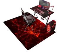Tapis Chaise de Bureau, Tapis Chaise Gaming Antidérapant Tapis pour Fauteuil, 120 x 150 cm Tapis Gaming Sol pour Sols durs, Protège Sol Protection Sol Gamer Bureau Gaming pour Salon, Chambre, Bureau