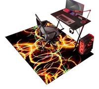 Tapis Chaise de Bureau, Tapis Chaise Gaming Antidérapant Tapis pour Fauteuil, 70 x 100 cm Tapis Gaming Sol pour Sols durs, Protège Sol Protection Sol Gamer Bureau Gaming pour Salon, Chambre, Bureau