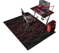 Tapis Chaise de Bureau, Tapis Chaise Gaming Antidérapant Tapis pour Fauteuil, 80 x 120 cm Tapis Gaming Sol pour Sols durs, Protège Sol Protection Sol Gamer Bureau Gaming pour Salon, Chambre, Bureau