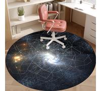 Tapis Chaise de Bureau, Tapis Chaise Gaming Antidérapant, Tapis Protecteur de Sol pour fauteuils de Gaming, Ronde Tapis protège-Sol pour Chaise de Bureau, Tapis pour Protection de sols durs 110 cm