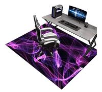 Tapis Chaise Gaming Antidérapant 100 x 120 cm, Tapis sous Chaise de Bureau, Tapis de Protection de Sol pour sols durs, Tapis pour Fauteuil, Tapis de Sol Bureau, Tapis Protection Sol Chaise Bureau