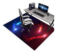Tapis Chaise Gaming Antidérapant 140 x 180 cm Tapis Chaise de Bureau, Tapis Protège-Sol pour Chaise Roulantes, Tapis Protection Sol Chaise Bureau Gaming pour Plancher de Bois, Carrelage, Parquet