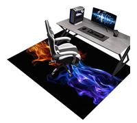 Tapis Chaise Gaming Antidérapant 180 x 200 cm Tapis Chaise de Bureau, Tapis Protège-Sol pour Chaise Roulantes, Tapis Protection Sol Chaise Bureau Gaming pour Plancher de Bois, Carrelage, Parquet