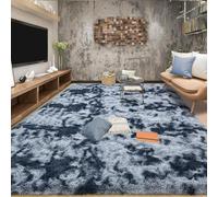 Tapis Chambre 155 x 195 cm Super Doux Antidérapant Grand Intérieur Moderne Tapis de Sol Grand Dessous Antidérapant, Décoration Intérieure pour Salon Chambre Filles Enfants, Bleu Foncé