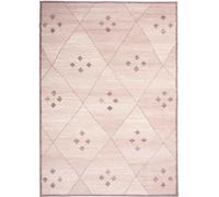 tapis chambre 60x110 tissé ivoire rectangle motif berbère LYN1 FEZA