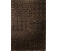 tapis chambre 80x150 tissé chocolat rectangle motif berbère HAMPTONS