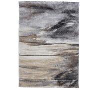 tapis chambre 80x150 tissé gris rectangle motif rond EL 55