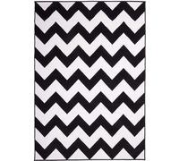 tapis chambre 80x150 tissé noir rectangle motif géométrique LYN1 DALEN