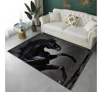 Tapis Chambre Cheval Animal Ado Garcon Enfant Adulte,Tapis De Salon Bain Home Antiderapant 3D Décoration Tapis Poil Ras Flanelle Tout Doux 60 X 120 Cm /3232935130527