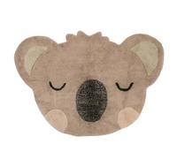 Tapis chambre enfant coton lavable koala little olsen brun 80X120