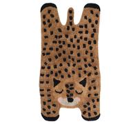 Tapis chambre enfant coton lavable little cheetah multicolore 60X110