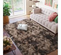 Tapis Chambre Enfant Fille 280 x 370 cm, Grande Taille, Àpoils Longs Shaggy, Lavable,Sûr et Antidérapant,Tie-Dye, pour Chambre Tapis Enfant Créateu D'Intérieur, Brun