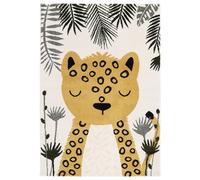 Tapis chambre enfant léopard sören multicolore 120X170