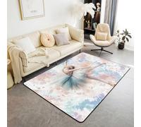 Tapis Chambre Fille Danseuse De Ballet Ado Garcon Enfant Adulte,Tapis De Salon Bain Home Antiderapant 3D Décoration Tapis Poil Ras Flanelle Tout Doux 120 X 160 Cm -11011932698034