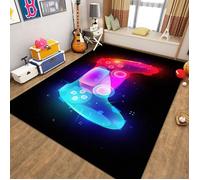 Tapis Chambre Gamer -Tapis De Salon Bain Home Antiderapant-120x160 cm-3D Gamepad