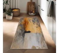 Tapis Chambre Lavable en Machine 60 x 150 cm, Tapis Entree Interieur Coureur Doux Figure Humaine Abstraite Texture Antidérapant Entretien Facile Shabby Chic pour Cuisine Couloir Devant Evier Salon