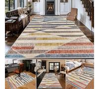 Tapis Chambre Moderne à Poils Tapis Antidérapant Intérieur Tapis Salon Lavable en Machine Tapis de décoration Géométrique Tapis de Sol Tapis Cuisine Tapis Salle a Manger 160x190cm/62.99x74.8inch