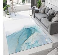 Tapis Chambre Peinture À l'huile Bleu Et Blanc Ado Garcon Enfant Adulte,Tapis De Salon Bain Home Antiderapant 3D Décoration Tapis Poil Ras Flanelle Tout Doux 160 X 230 Cm -1U2K-P8I4-2X7R-O3W2-2K1Q/N