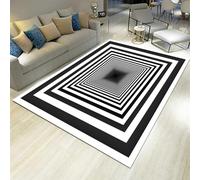 Tapis Chambre Rayures De Texture Géométrique Abstraite Ado Garcon Enfant Adulte,Tapis De Salon Bain Home Antiderapant 3D Décoration Tapis Poil Ras Flanelle Tout Doux 120 X 160 Cm /846739427361