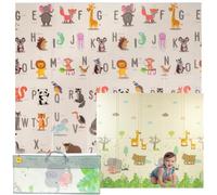 Tapis Chambre - Tapis De Jeux Bébé Pliable Et Réversible, Sensoriel, Imperméable, Atoxique Pour La Sécurité. Parfait Pour Les Activités Bébé Et Le Confort De Votre Enfant, 150x180x1cm