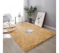 Tapis Chambre Tapis de Plancher Shaggy Tapis pour Salon Soft Tapis à Poils Tapis de Décoration Soft Tapis à Poils Grand Tapis Antidérapant Moderne pour Chambre, Salon, Couloir (Kaki,160*200cm)