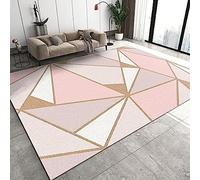 Tapis Chambre Tapis pour Salon Tapis Antidérapant Chambre Géométrie du Triangle Rose Tapis De Cuisine 3D Tapis Rectangulaire Luxe Confortable pour Salon Chambre Tapis De Plancher 100 X 150 C -9D9C/Y1