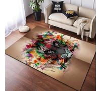 Tapis Chambre Tigre De La Faune Ado Garcon Enfant Adulte,Tapis De Salon Bain Home Antiderapant 3D Décoration Tapis Poil Ras Flanelle Tout Doux 140 X 200 Cm /9803392956030