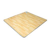 Tapis chauffant 200 x 200 cm intelligent température constante tapis chauffant sol tapis imitation grain de bois imperméable chauffage tapis salon chambre pied chauffant, température réglable et