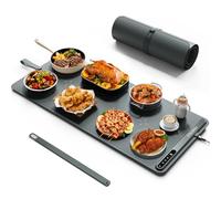 Tapis Chauffant Alimentaire (90x40cm) - iTRUSOU Grande Plaque chauffante électrique : 7 températures, 500W, minuterie 99h - Tapis roulable XL pour fêtes et Buffet