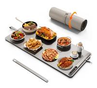 Tapis Chauffant Alimentaire (90x40cm) - iTRUSOU Grande Plaque chauffante électrique : 7 températures, 500W, minuterie 99h - Tapis roulable XL pour fêtes et Buffet