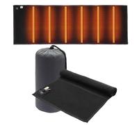 Tapis chauffant - Couverture chaude alimentée par USB, tapis thermique pliable, équipement de couchage de camping et de pique-nique, couche thermique électrique douce, réchauffeur à haute efficacité