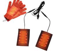 Tapis chauffant d'hiver - Tapis chauffant USB 5 V - Drap thermique doux - Chauffant compact et réutilisable - Température sûre | Coussin thermique portable pour gants femme U