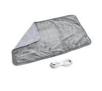 Tapis chauffant électrique avec alimentation USB 5 V - Tapis chauffant pour soulager - Facile à utiliser - Petite couverture grise