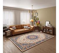 Tapis chauffant électrique, coussin chauffant en graphène à chauffage rapide, design amovible et lavable, sécurité multicouche, tapis de sol portable pour salon et chambre(D,80 * 160cm)