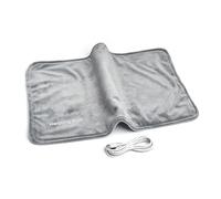 Tapis chauffant électrique doux 5 V alimentation USB facile à utiliser pour soulager le dos Long câble inclus Gris