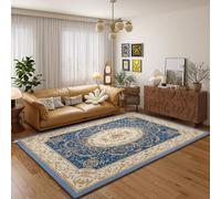 Tapis chauffant électrique en graphène, 60 niveaux de chaleur, minuterie 12 h, tapis de sol doux et moelleux, tapis amovible, design rétro, grande surface chauffante 160 x 240 cm (62,9 x 94,